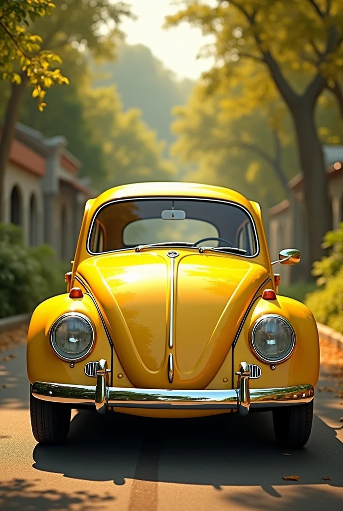 Volkswagens bettle yellow car