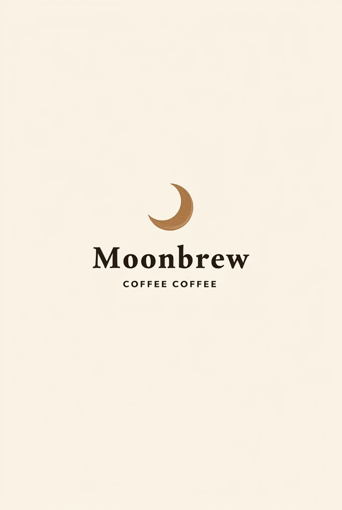 Crie a logo simples  de uma cafeteria que se chama moonbrew