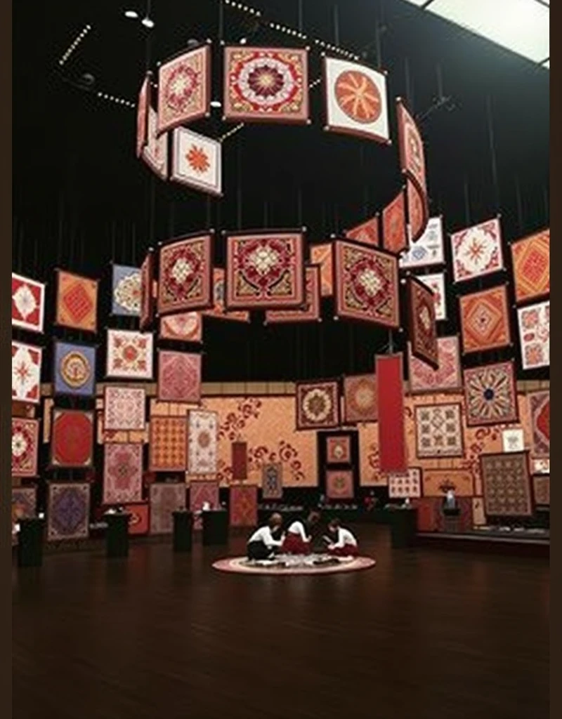 culture gallery, silk culture, super realistic photo, high resolution