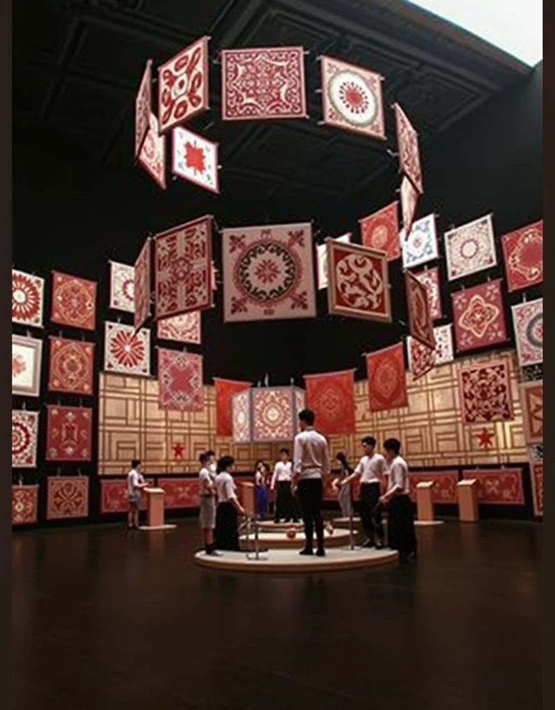 culture gallery, silk culture, super realistic photo, high resolution