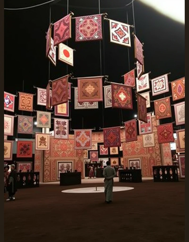 culture gallery, silk culture, super realistic photo, high resolution