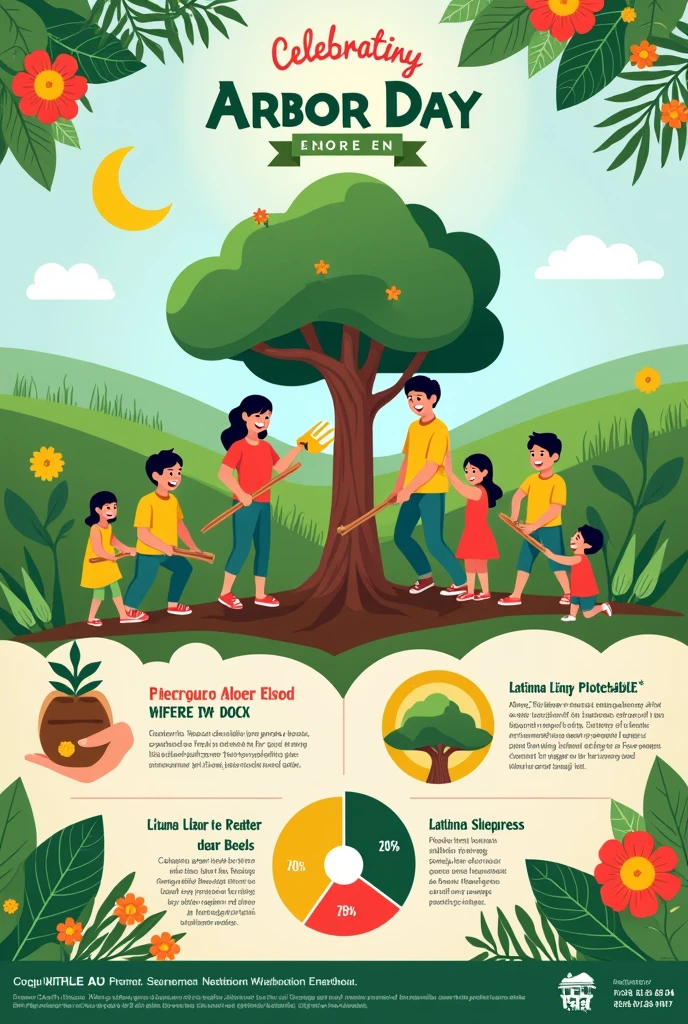 September 1st: Arbor Day create an infographic in Spanish(latino)