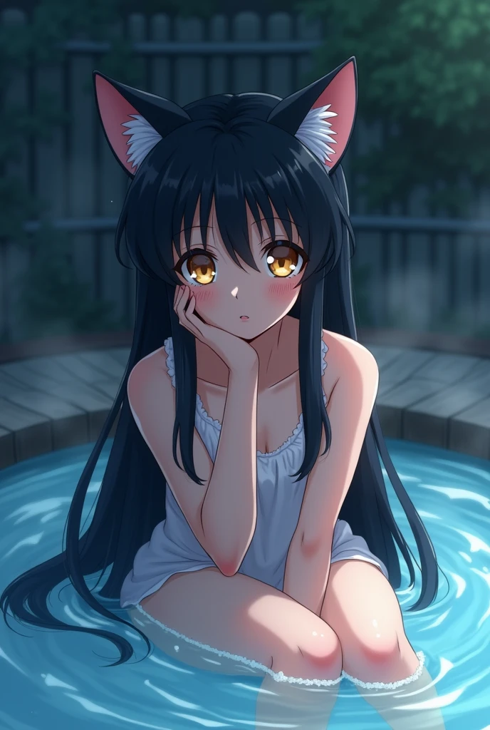 ((masterpiece)), ((best quality)), (ultra-detailed), anime style, bath, a cute girl, 1girl, solo, nude00, ((beautiful eyes)), smile, ((胸を開いている)), ((かわいいニップル))
