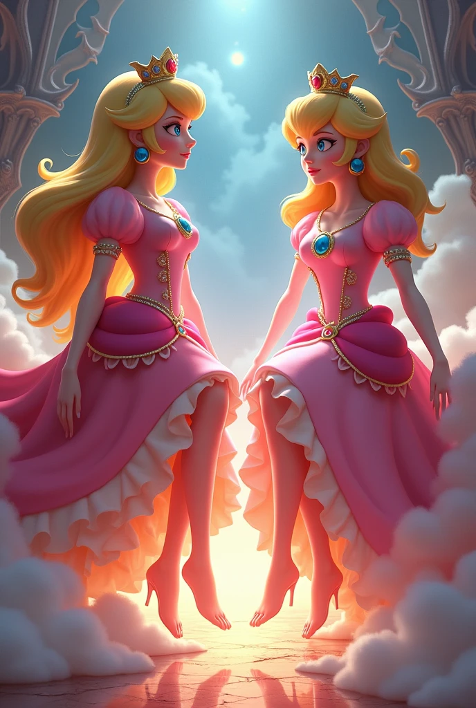 2d princess peach and princess Daisy foot worshipped and payed to be pretty