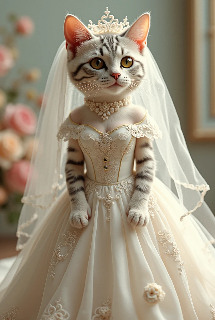 Cat wedding dress