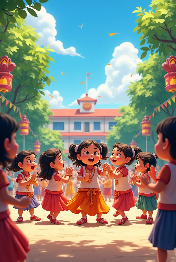 school children celebrate hardikda
(アニメ)