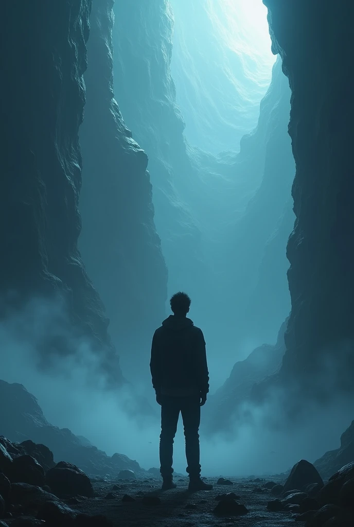 Person looking into the depth