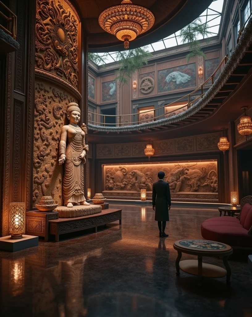 culture gallery, cham culture, super realistic photo, high resolution