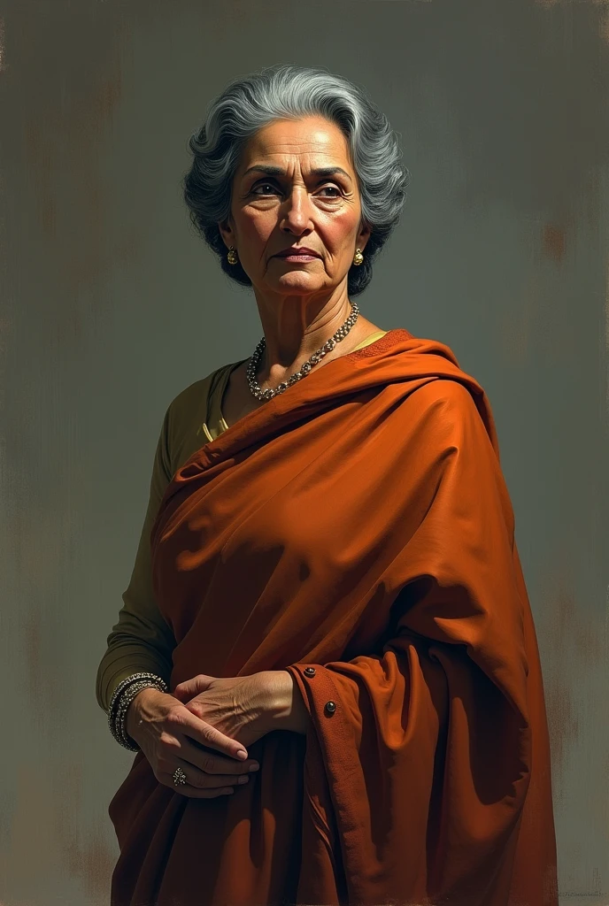 Indra gandi aggressive with propped word indra the iron lady
