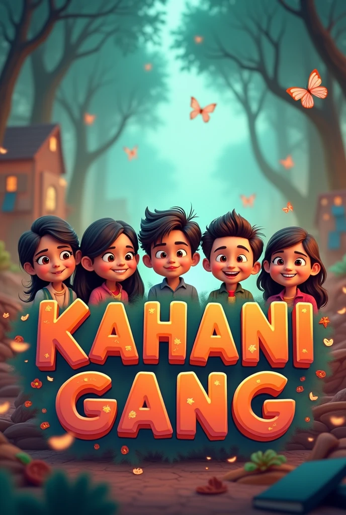 Give me animated youtube banner for kahani gang