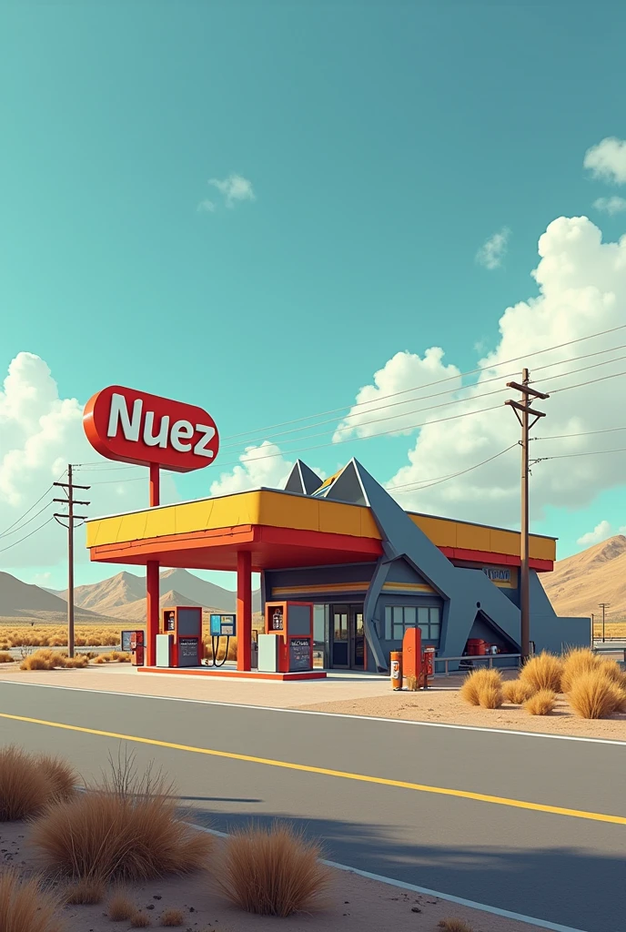 A gas station with an original name from Nuñez