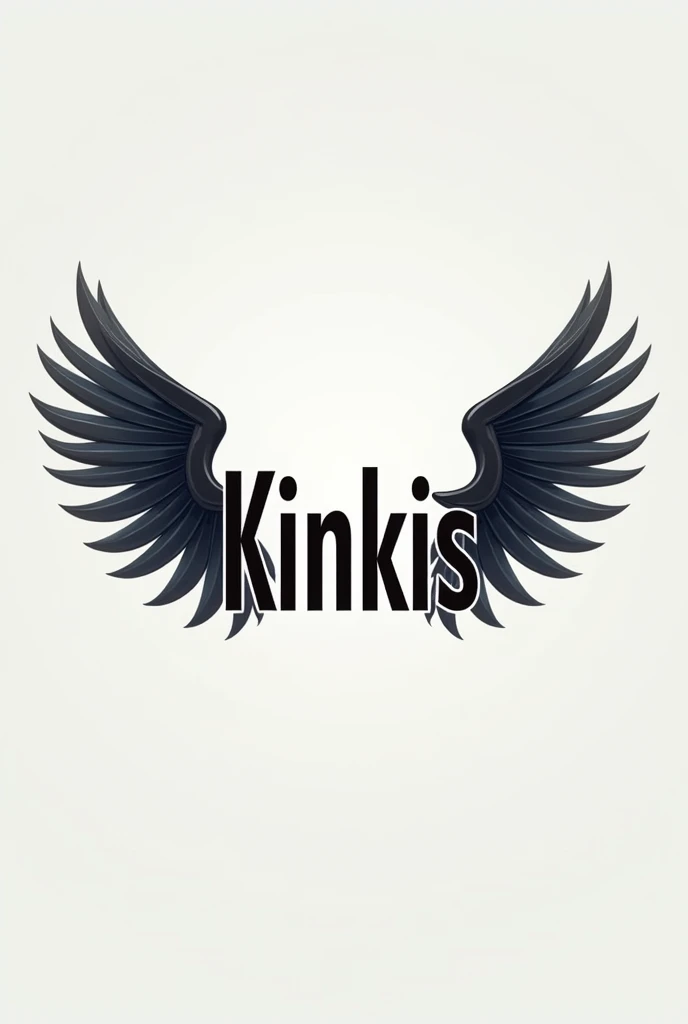  logo with name kinkis with wings 
