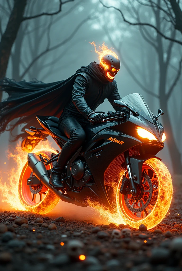 Ghost rider - kawazaki ninja h2r hybrid