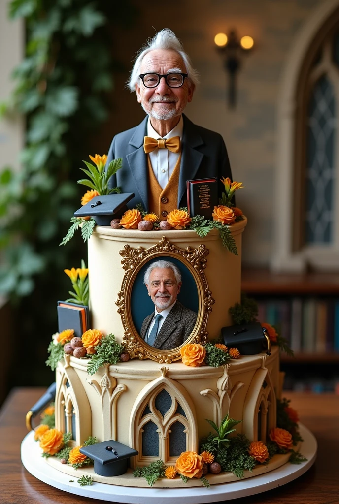 Retirement cake for professor
