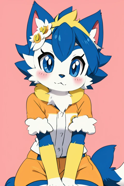 Furry female cute cat wolf alola pokemon sun and moon fursuit mascot baseball style