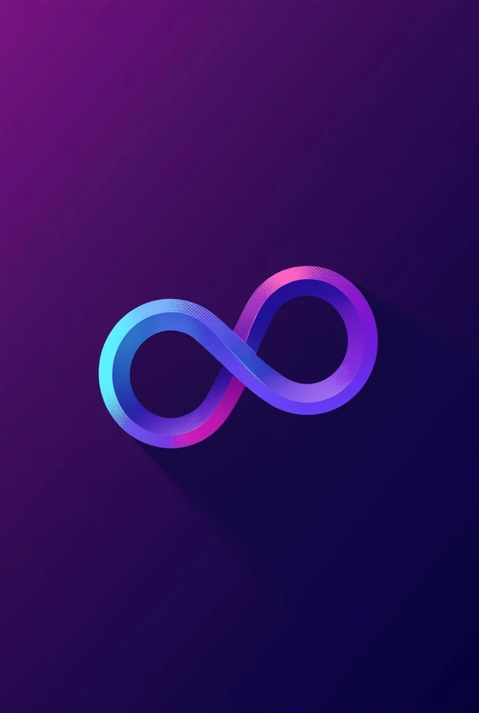 logo with the name kinkis infinity shape purple colors
