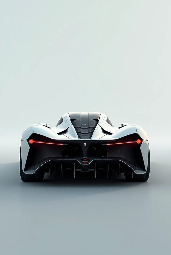 Rear of an aerodynamic super car that goes up to 450 km/h