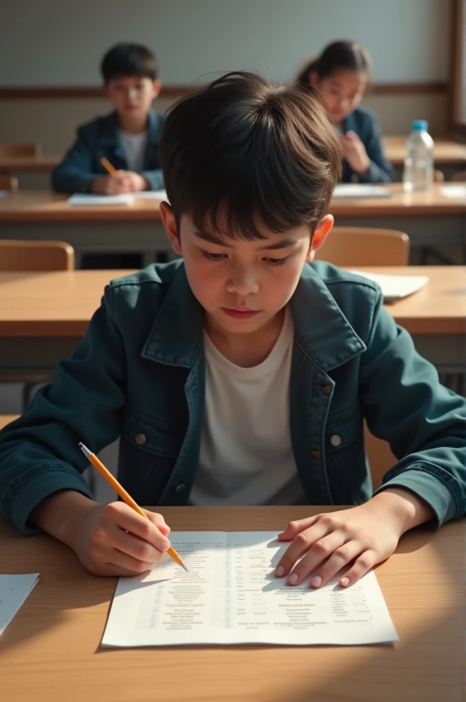 Create a person taking a test