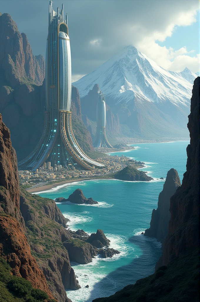 Fantasy drawing of Antofagasta, Chile