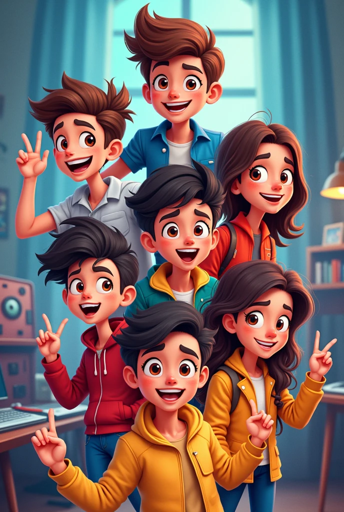 Give me aged animated youtube banner for kahani gang