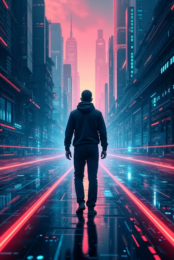 Book cover page on modern technology

