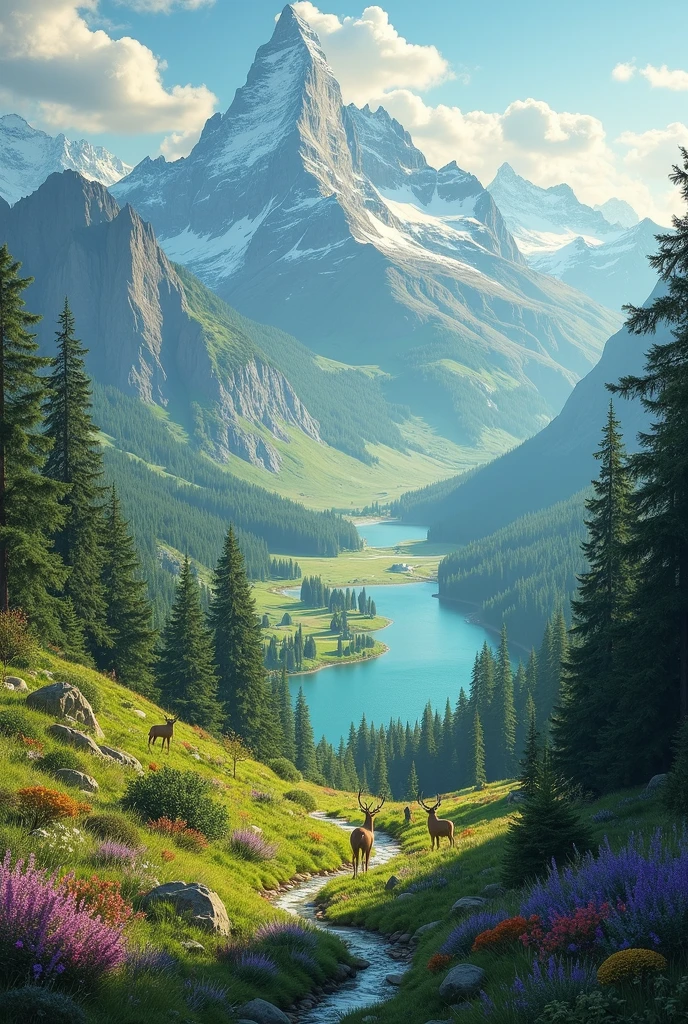 beautiful nature landscape wiew