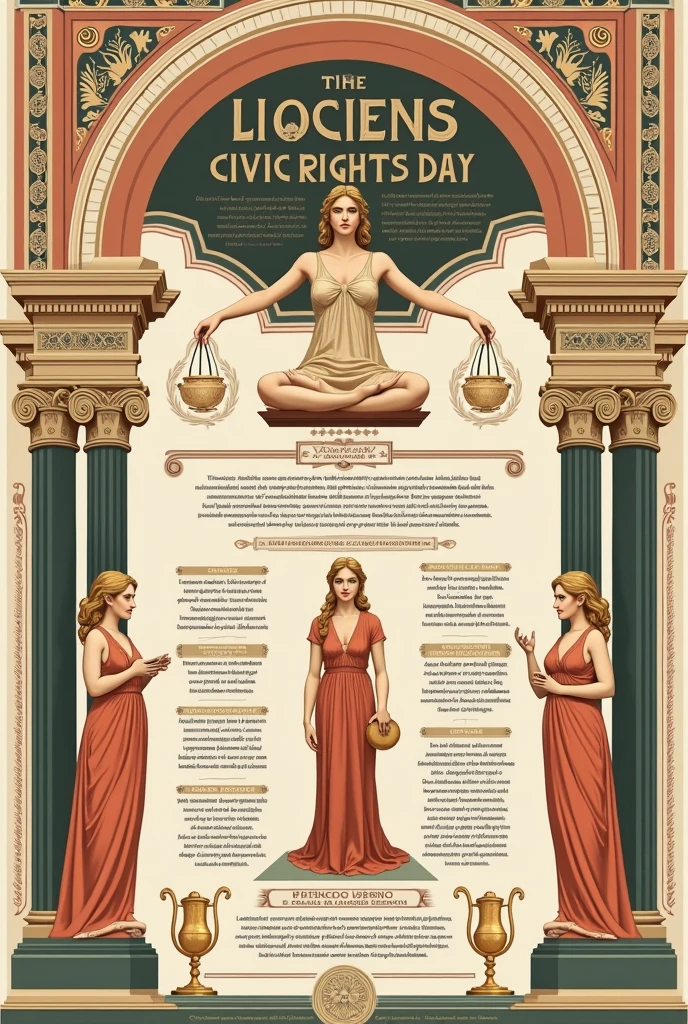 create an infographic about 07: Women's Civic Rights Day written in Latin Spanish