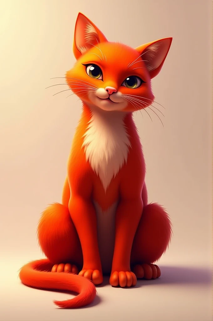 A red cat