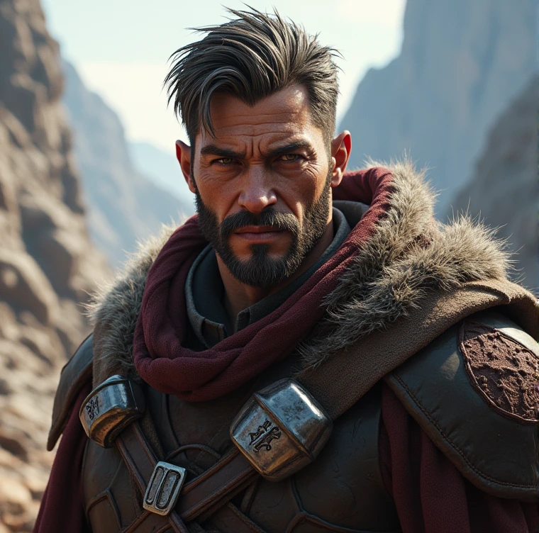 concept art of the character, Male, real time
