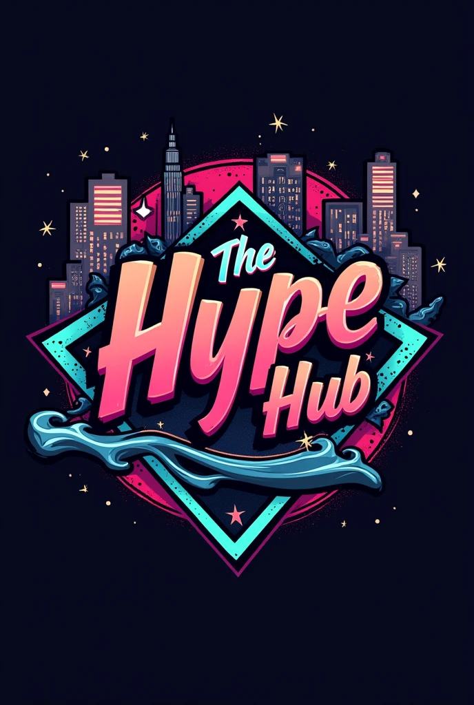 Create a logo for a streetwear Instagram store with the name of the hype hub