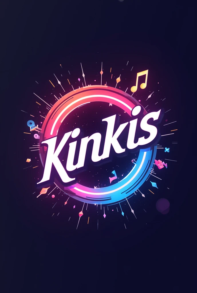 A logo with the name kinkis kpop