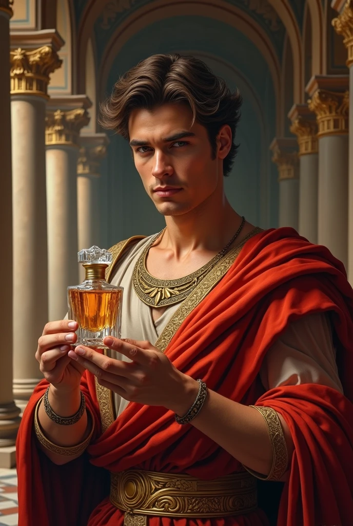 Alexander the Great with a perfum in his hands 