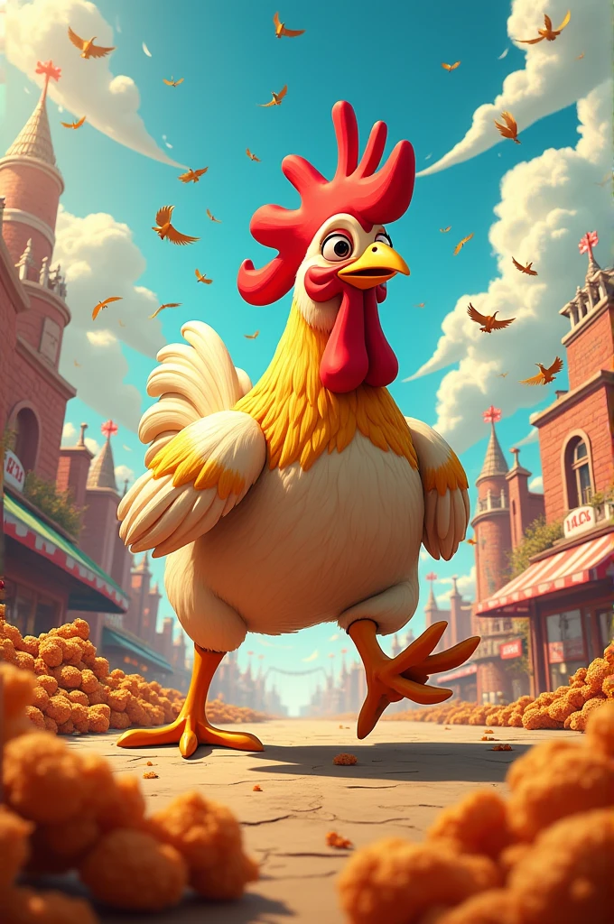 Hyperbole advertising for chicken sales