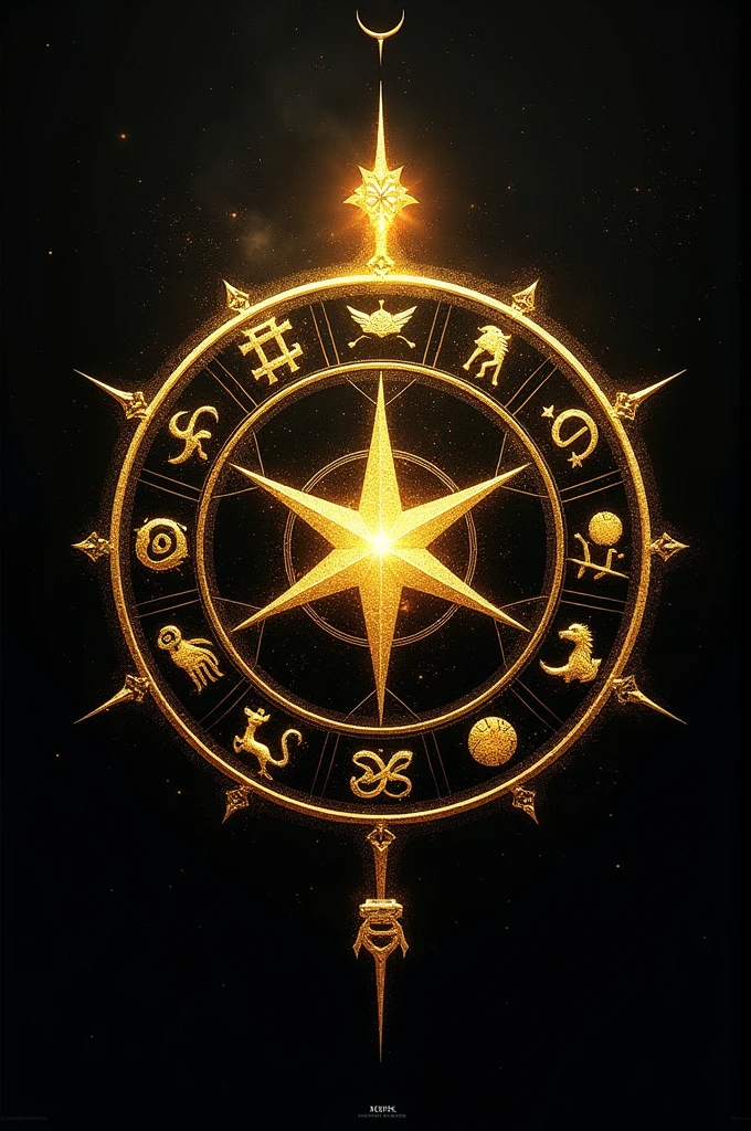 Clan logo. Name the Golden Saints. Based on the signs of the zodiac their constellations. black and gold color.