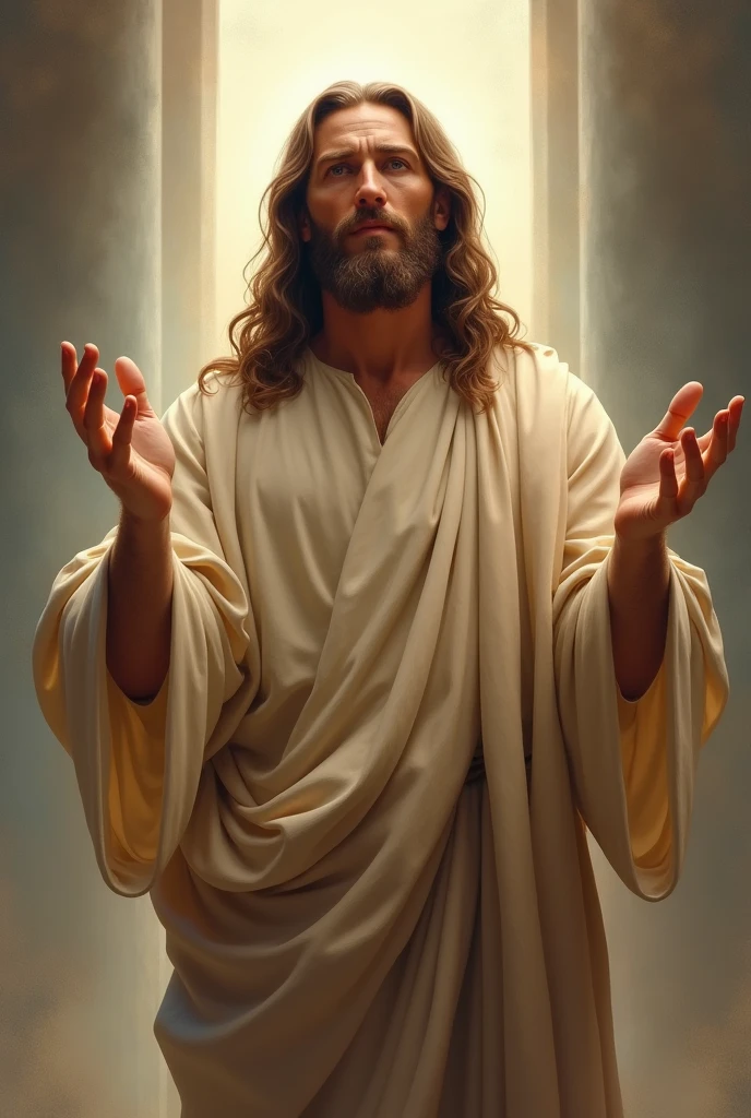 Jesus is blessing