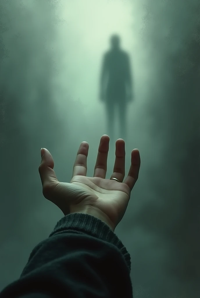 a hand Reaching out, I only got a vague shadow of a person walking away.