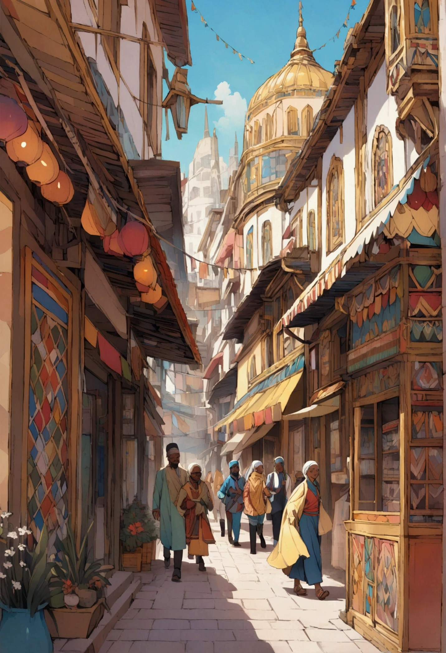 Jaislamer Golden City people walking