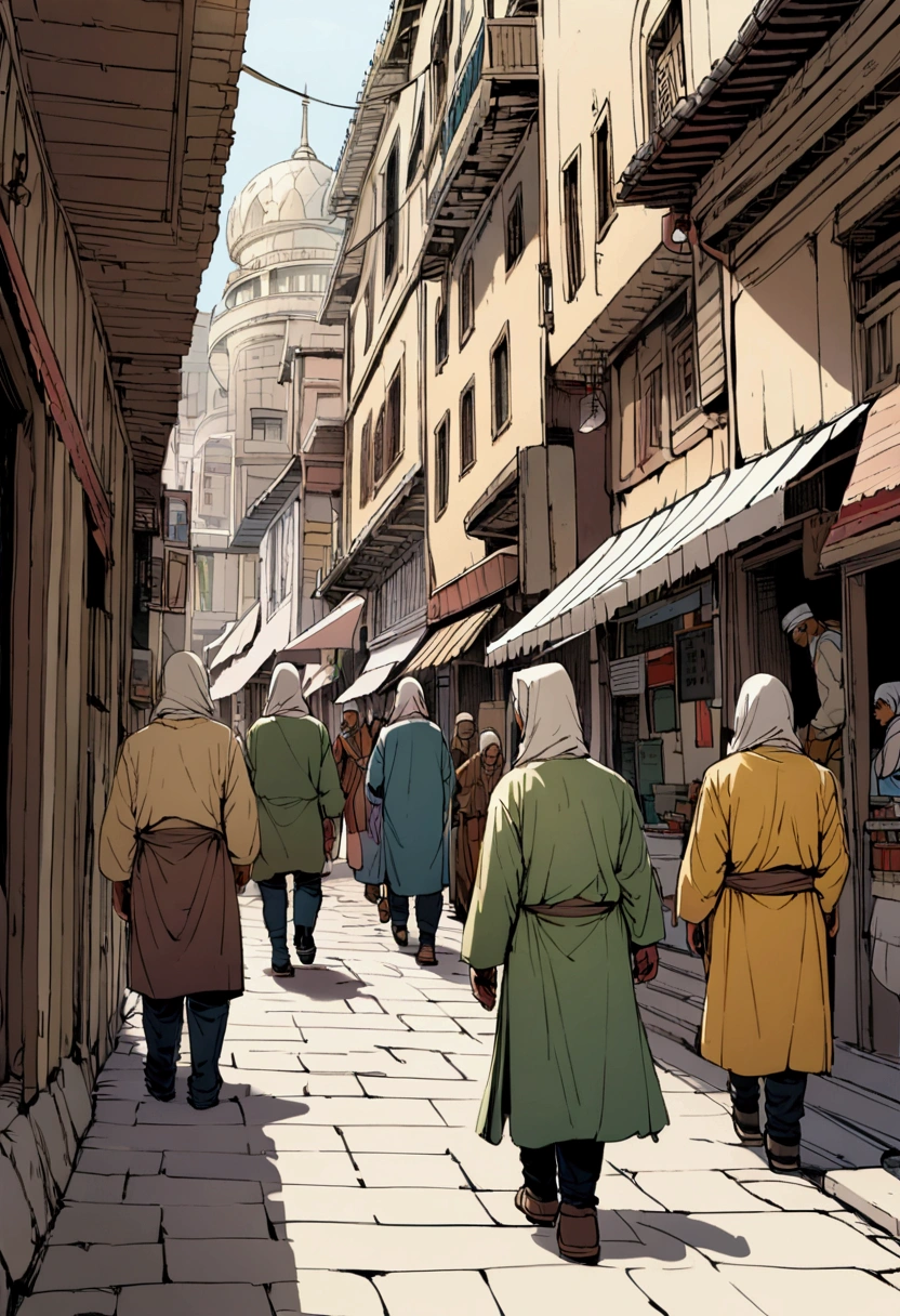 Jaislamer Golden City people walking