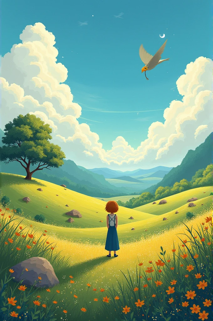 Landscape that is in the scene of the little prince 
