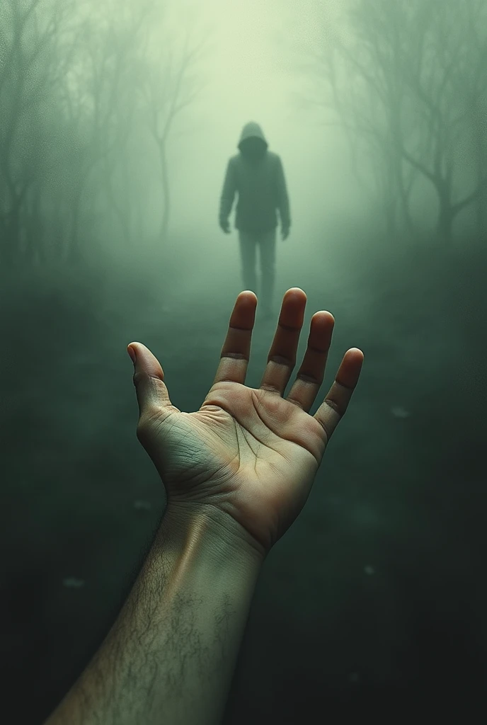 my hand Reaching out for hold you, I only got a vague shadow of a person walking away.