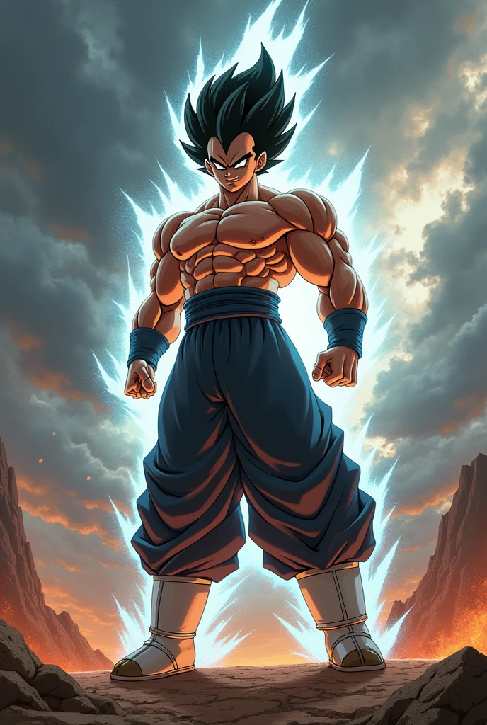 Vegeta adult transformed