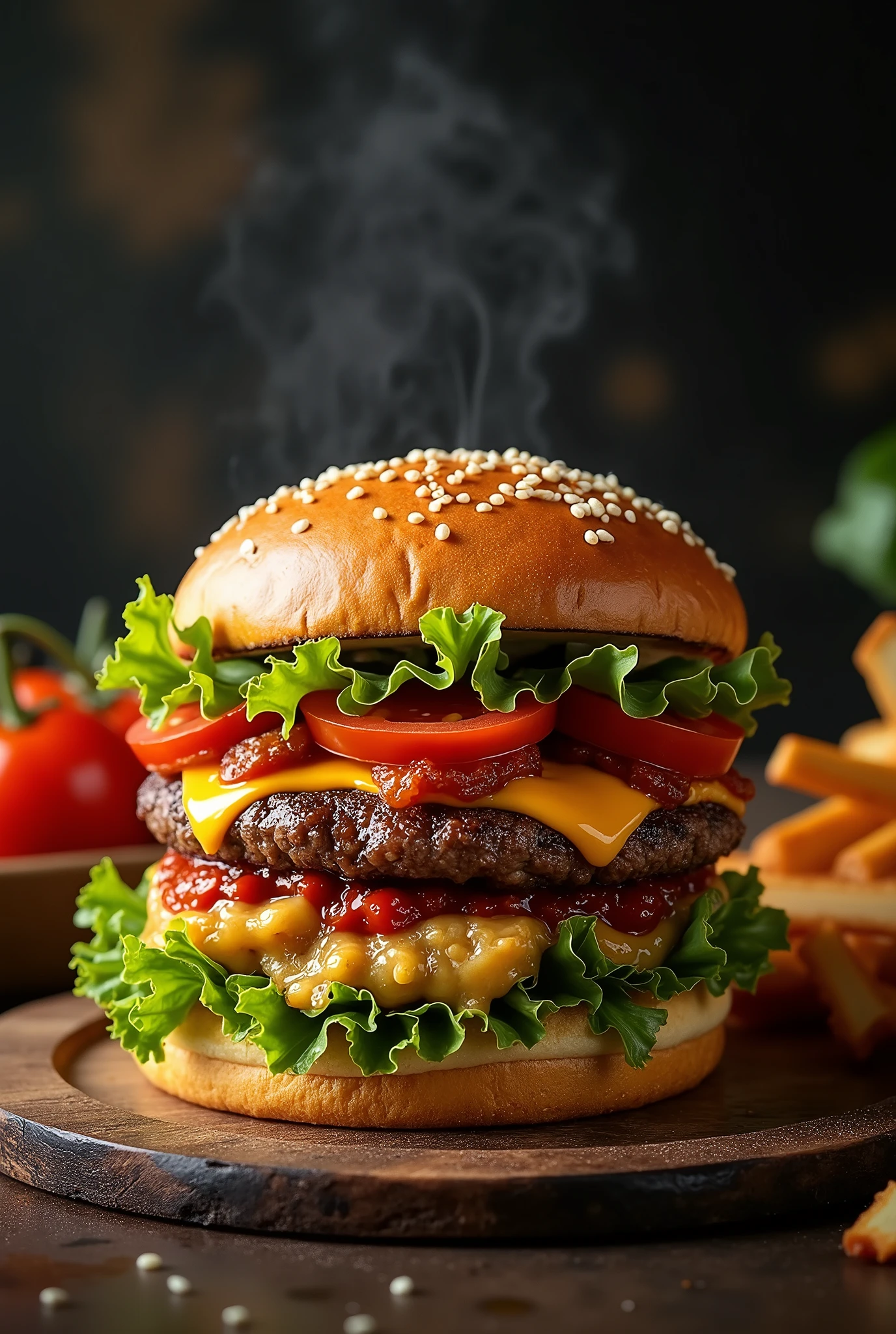 a cover image for a burger restaurant website