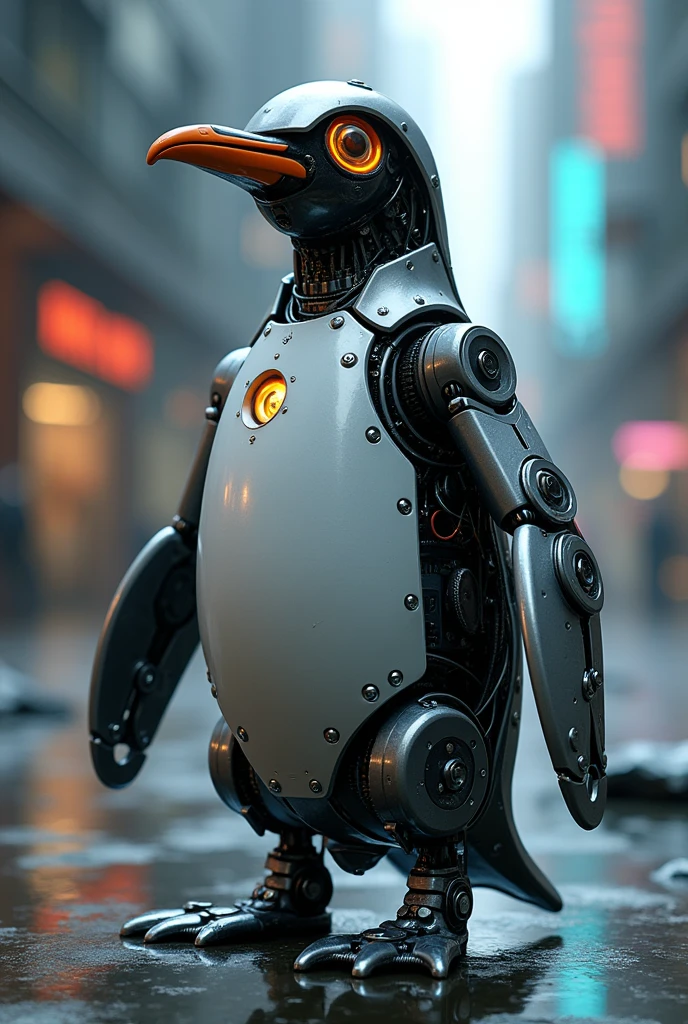 the linux penguin in robot form
