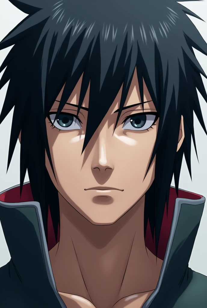 Frontal portrait Hyper focus, Sasuke uchiha super realistic, ultra realisitic, definition, 真实感, --at 6.0