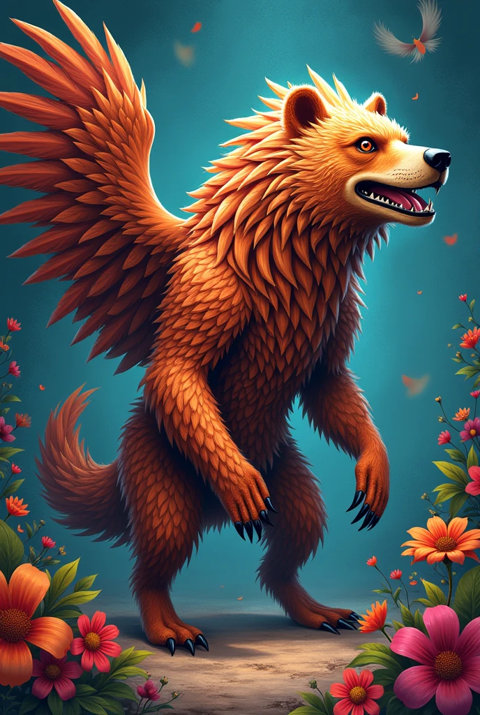 Alebrije part bear, part eagle, part dog