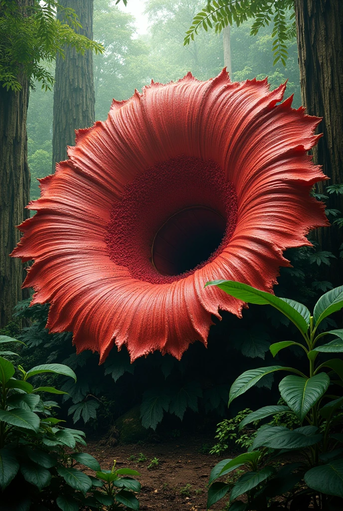 Do you know which is the biggest flower in the world? The name of the biggest flower in the world is Rafflesia Arnoldi, it is found in the Sumatra rain forest of Indonesia. This flower is wider than a car tire. It is one of the three national flowers of Indonesia. Its diameter is 3.3 feet. It can weigh up to 11 kg. The scientific name of this reddish brown flower is Rafflesia Arnoldi.