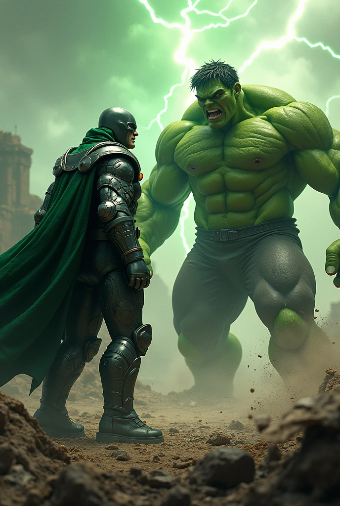 Dr doom fighting hulk