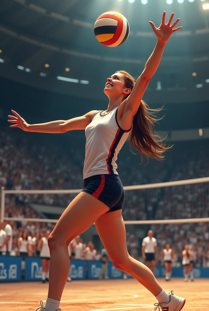 Create a serve in volleyball