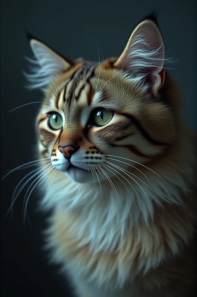 A cat photo that is crying 
