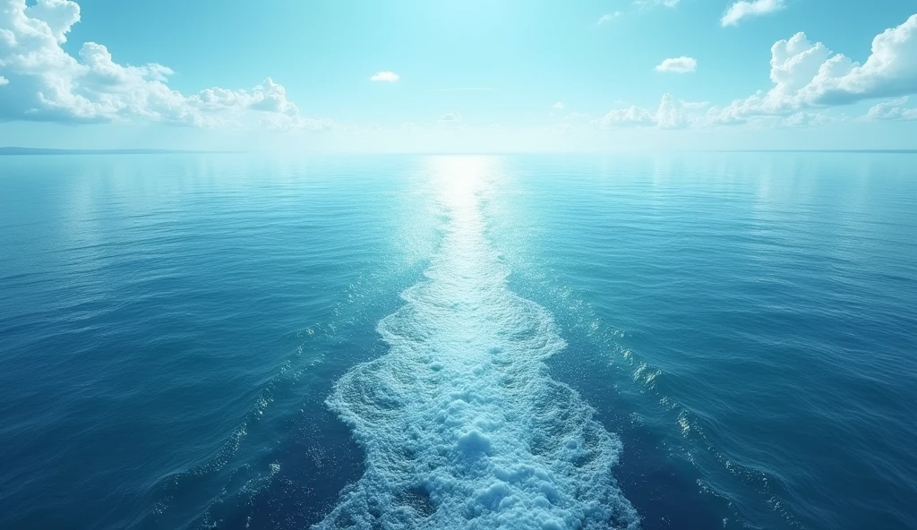 The river discharging in the wide sea, wide sea, 